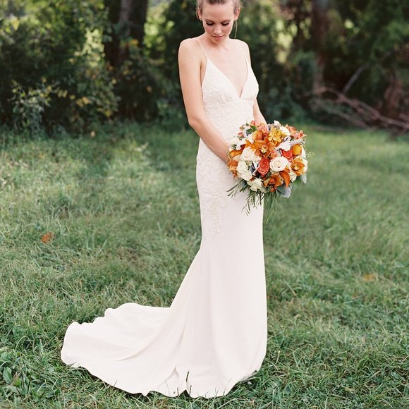 Pristine Condition Silk Nicole Miller Wedding Dress